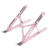 Laptop Stand Portable Holder Alloy for Notebook Tablet Stand Plastic Foldable Notebook-Computer-Stands Pink view 1