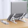 Laptop Stand Portable Holder Alloy for Notebook Tablet Stand Plastic Foldable Notebook-Computer-Stands Pink view 3