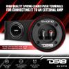 DS18 EN-DF10 10" Shallow Thin Subwoofer Enclosure Down-Firing Compact Sealed Design for Car Trucks 600 Watts Black view 3