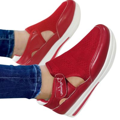 ZBYY Womens Summer Casual Sneakers Closed Toe Walking Breathable Outdoor Sandals Comfort Wedge Platform Loafers