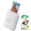 Fujifilm 16767155 Instax Mini Link 2 Smartphone Printer Clay White Bundle Instax Mini Twin Pack Picture Format Instant Daylight Film 20 Shots view 1