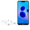BoxWave Stand and Mount Compatible with Honor 8C - Pocket Aluminum Stand 3-in-1, Portable Multi Angle Viewing Riser - Metallic Silver view 1
