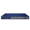 SGS-5240-24P4X Layer 2+ 24-Port 10/100/1000T 802.3at PoE + 4-Port 10G SFP+ Stackable Managed Switch view 2