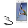 BoxWave Cable Compatible with Honor Holly 3 - AllCharge miniSync, Retractable, Portable USB Cable - Jet Black view 1