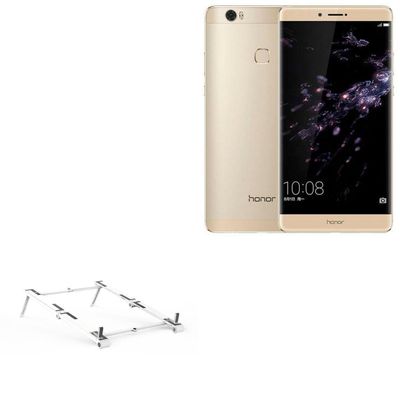 BoxWave Stand and Mount Compatible with Honor Note 8 - Pocket Aluminum Stand 3-in-1, Portable Multi Angle Viewing Riser - Metallic Silver