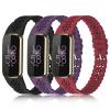 3 Pack Slim Sport Bands Compatible with Fitbit Luxe Band for Women, Soft Silicone Lace Thin Hollow-Out Replacement Wristbands Breathable Bands for Fitbit Luxe Fitness Smart Watch view 1