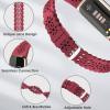 3 Pack Slim Sport Bands Compatible with Fitbit Luxe Band for Women, Soft Silicone Lace Thin Hollow-Out Replacement Wristbands Breathable Bands for Fitbit Luxe Fitness Smart Watch view 4