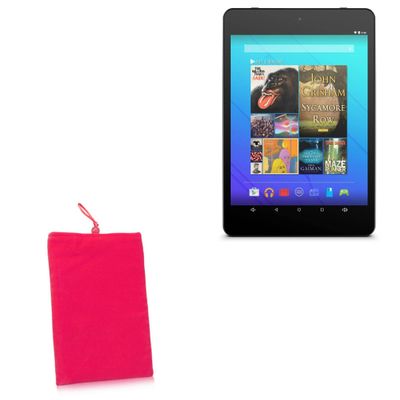 BoxWave Case Compatible with Ematic EGQ178 - Velvet Pouch, Soft Velour Fabric Bag Sleeve with Drawstring - Cosmo Pink