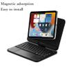SOUYOYIHI Magnetic 360 Rotating iPad mini A17 Pro 2024/ iPad mini 6 Keyboard Case Touchpad 7 Colors Backlit Keyboard Rotatable Slim Folio Keyboard Cover (Silver) view 2