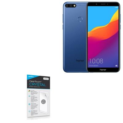 BoxWave Screen Protector Compatible with Honor 7C - ClearTouch Crystal (2-Pack), HD Film Skin - Shields from Scratches
