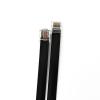 Coorle Telephone Cable 8Core & Phone Extension Cord with Short Body RJ45 Modular Plug Black Length 10Inch 10PCS/Bag view 3
