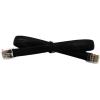 Coorle Telephone Cable 8Core & Phone Extension Cord with Short Body RJ45 Modular Plug Black Length 10Inch 10PCS/Bag view 4