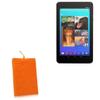 BoxWave Case Compatible with Ematic EQ347 - Velvet Pouch, Soft Velour Fabric Bag Sleeve with Drawstring - Bold Orange view 1