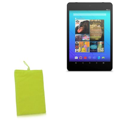 BoxWave Case Compatible with Ematic EGQ178 - Velvet Pouch, Soft Velour Fabric Bag Sleeve with Drawstring - Olive Green