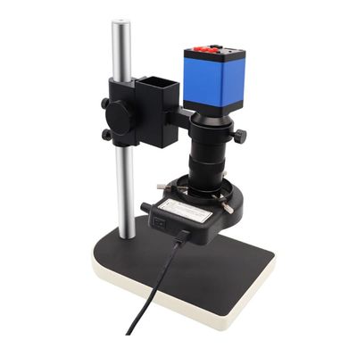 Lab Microscope Slides Digital Video Microscope Set, 180X 0.5X Lens Microscope Camera Small Stand Holder Microscope Parts (Color : 2MP HDMI Camera)