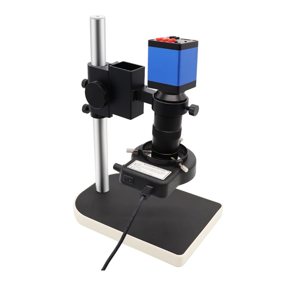 Lab Microscope Slides Digital Video Microscope Set, 180X 0.5X Lens Microscope Camera Small Stand Holder Microscope Parts (Color : 2MP HDMI Camera)