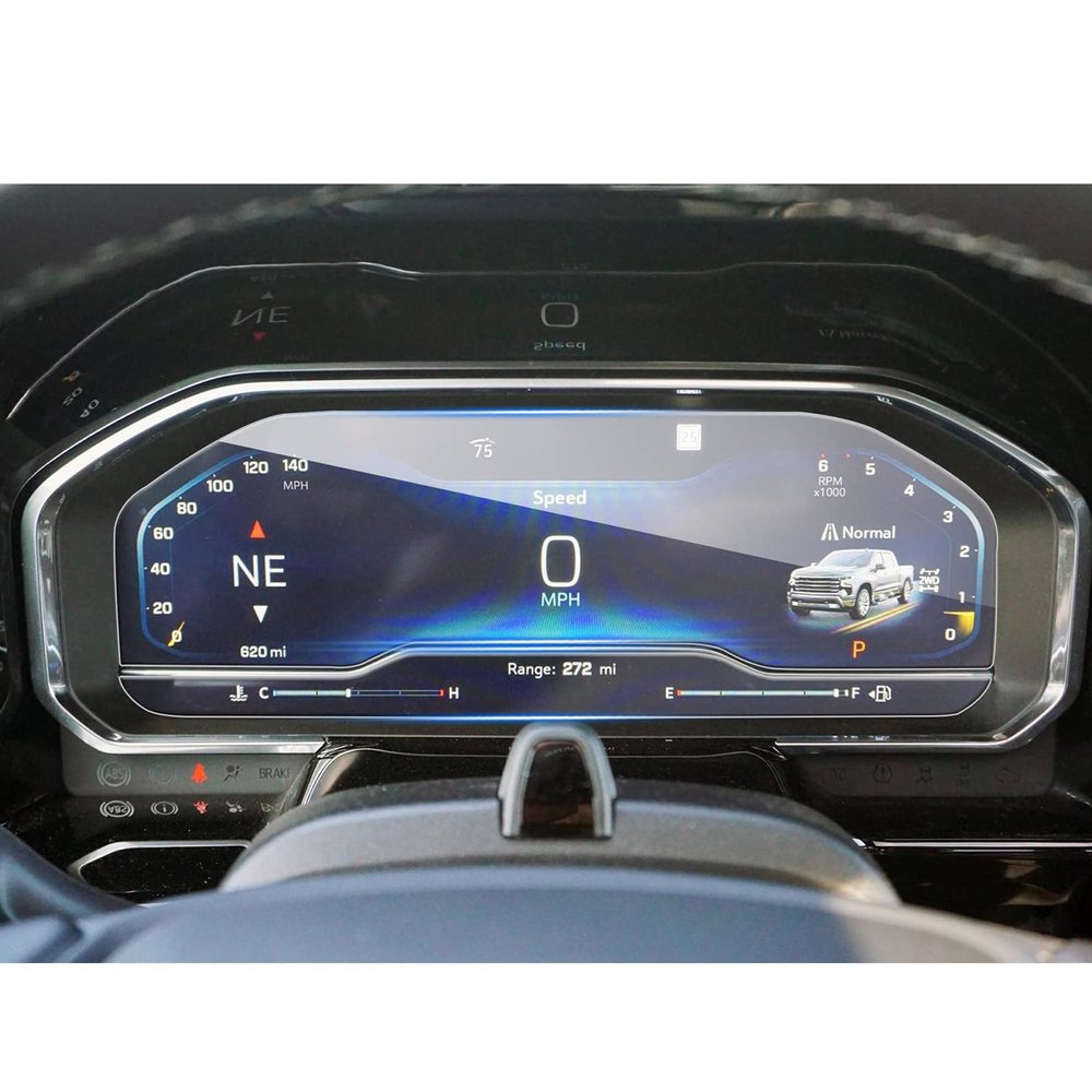 YEE PIN 2022 2023 2024 2025 2026 GMC AT4 Screen Protector for 2025 GMC AT4 Sierra 1500 Accessories 2500HD/3500HD Denali AT4 AT4X Instrument Display 9H Tempered Glass