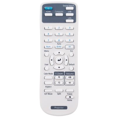 219863500 Replace Remote Applicable for Epson Projector EX3280 EX5280 EX9230 VS260 EB-992F EB-982W EB-972 EB-118 EB-W49 EB-X49 EB-E20 EB-FH52 EB-W52 EB-W51 EB-X51 EB-E10 EB-FH06 EB-W06 EB-X06 EB-E01