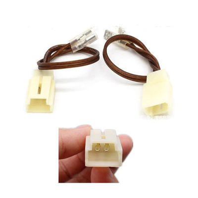 2pcs Car Tweeter Dash Front Speaker Wire Harness Cable Loom Adapter for Honda Toyota Nissan Hyundai Mazda Audi Benz Peugeot Suzuki Lossless Nondestructive Retrofit -+`+`Wire (for Peugeot)