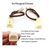 2pcs Car Tweeter Dash Front Speaker Wire Harness Cable Loom Adapter for Honda Toyota Nissan Hyundai Mazda Audi Benz Peugeot Suzuki Lossless Nondestructive Retrofit -+`+`Wire (for Peugeot) view 2
