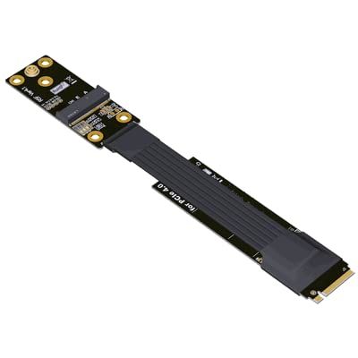 QJJ M.2 NVME Key M to M.2 WiFi Key A.E Extension Cable 4.0 (40cm, R45SL 4.0)