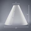 V-Flat World The Light Cone Photo Light & Photo Flash Diffuser - 360 Diffusion for Shooting Reflective Objects Alternative to Picture Box or Photo Box for Product Photography - Large view 4