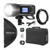 Flashpoint XPLOR 400 Pro Compact TTL R2 Monolight, Bundle with ParaPop II 38" Portable Softbox and OTA Set view 1