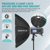 Flashpoint XPLOR 400 Pro Compact TTL R2 Monolight, Bundle with ParaPop II 38" Portable Softbox and OTA Set view 4