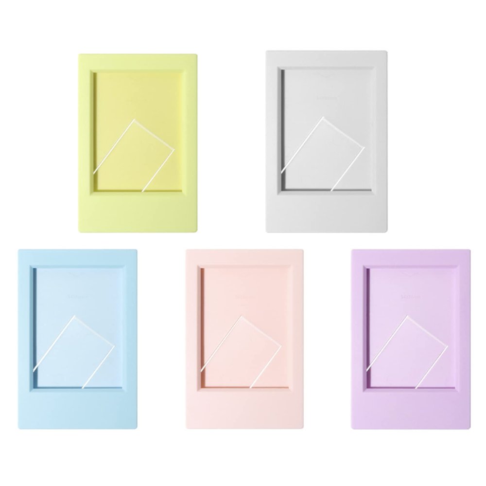 Kimyoaee Stand Tabletop Picture Frame for Fujifilm Instax Mini 11 40 9 8 7+ Evo Instant Camera Films Mini Link Smartphone Printer Accessories Photos Decor Borders 5pcs