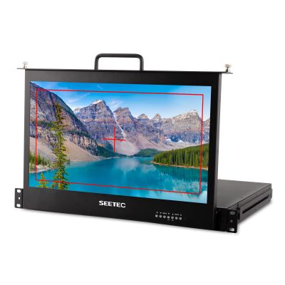 SEETEC SC173-HSD 1RU Pull Out 17.3 Inch Rack Mount Production Broadcast Monitor with 3G SDI HDMI DVI YPbPr 1920x1080 Full HD