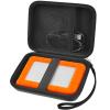 Case Compatible with LaCie Rugged Mini 1TB/ 2TB/ 4TB/ 5TB External Hard Drive Portable HDD, Storage Holder for Hard Drives for Mac and PC Computer & USB 3.0 2.0 Cable SD Cards (Black) view 1