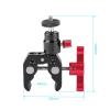 CAMVATE Super Clamp Articulated Mini Ball Head Mount + Crab Clamp Articulated 1/4 Mini Ball Head + Super Clamp with 1/4"-20 to 1/4"-20 Screw view 3