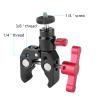 CAMVATE Super Clamp Articulated Mini Ball Head Mount + Crab Clamp Articulated 1/4 Mini Ball Head + Super Clamp with 1/4"-20 to 1/4"-20 Screw view 4