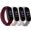 Wanme 4 PACK Bands for Amazfit Band 5 Replacement Strap, Soft Silicone Sport Strap Wristband Compatible with Amazfit Band 5 Watchband Accessories (Black+Gray+Pink+White) view 1