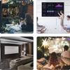 LENG 60'' Projector Screen Outdoor Projection Screen 120'' Widescreen 72inch Movie Screen 16:9 HD Screen Great for Home Theater Office Backyard Movie Night (Size : 72inch-16:9) view 2