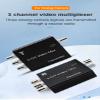 3 Port Video to Coaxial Cable Multiplexer Converters, Analog Video Over a Coaxial Cable RG59 up to 400m for Analog Camera CCTV, One Pair view 3