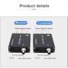 3 Port Video to Coaxial Cable Multiplexer Converters, Analog Video Over a Coaxial Cable RG59 up to 400m for Analog Camera CCTV, One Pair view 4