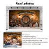 10x10ft Xmas Rustic Barn Vintage Wooden Background Christmas Trees Xmas Gifts Backgrounds for Photography view 4