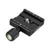 Andoer Andoer QR-50 Quick Release Plate Clamp Adapter with Built-in Bubble Level for Arca Swiss RRS Wimberley Tripod Ball Head view 2
