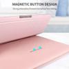 13 14 Inch Laptop Sleeve Case Waterproof Leather Case with Adjustable Stand Compatible with MacBook Air/Pro 13-13.3 inch / 2021 Mac MacBook 14inch / Dell XPS 13/ Surface Pro X Faux Leather,Black view 4