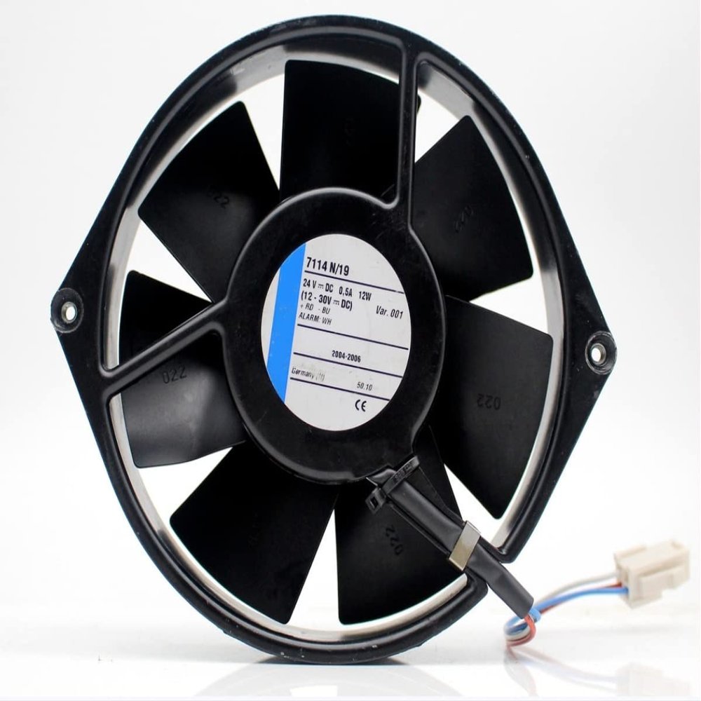 7114N/19 24VDC 0.5mA 12W 172X150X38mm 2-Wire Cooling Fan 17238mm