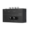 Phono Turntable Preamp-Mini Audio Stereo PhonographSeparate DC 12V Power Adapter, RCA Input, RCA Output & Low Noise preamp,Portable, Independent Knob Control Operation -Depusheng PP500, Black view 1