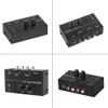 Phono Turntable Preamp-Mini Audio Stereo PhonographSeparate DC 12V Power Adapter, RCA Input, RCA Output & Low Noise preamp,Portable, Independent Knob Control Operation -Depusheng PP500, Black view 2