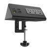 Nightstand Edge Mount Power Strip with USB-C Ports Tabletop Surge Protector Desk Clamp Power Sockets with 3 AC Outlets &4 Fast Charging USB Ports for Home Office Hotel and Dormitory view 1