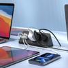 Nightstand Edge Mount Power Strip with USB-C Ports Tabletop Surge Protector Desk Clamp Power Sockets with 3 AC Outlets &4 Fast Charging USB Ports for Home Office Hotel and Dormitory view 4