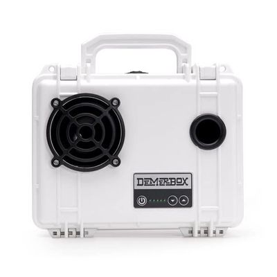 DemerBox: Waterproof, Portable, and Rugged Outdoor Bluetooth Speakers. Loud Sound + Deep Bass, 40+ hr Battery Life, Dry Box + USB Charging, Multi-Pairing Party Mode (Uyuni White, DB1)