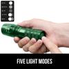GORILLA GRIP Powerful LED Tactical Flashlight, 750 FT High Lumens 5 Adjustable Modes, Water Resistant, Ultra Bright Zoom Flashlights, Small Mini Flash Light, Camping, Night Dog Walking, Green view 4