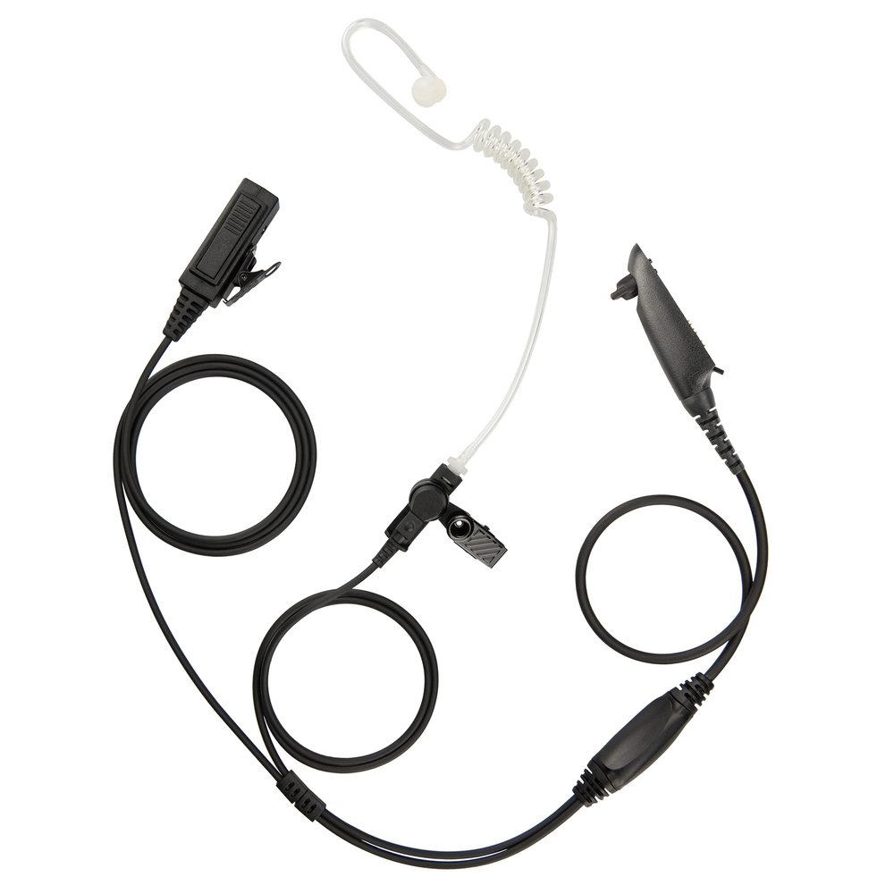 Bommeow 2-Wire Clear Coil Surveillance Kit for Motorola GP328 HT750 MTX850 PRO5150 PR860 PRO7350 PRO9150 HYT:TC-980 RT6 (BCT22-M5)