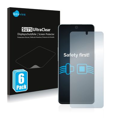 savvies Screen Protector Compatible with Oppo Reno 8 Pro 5G Protection Film Clear 6-Pack