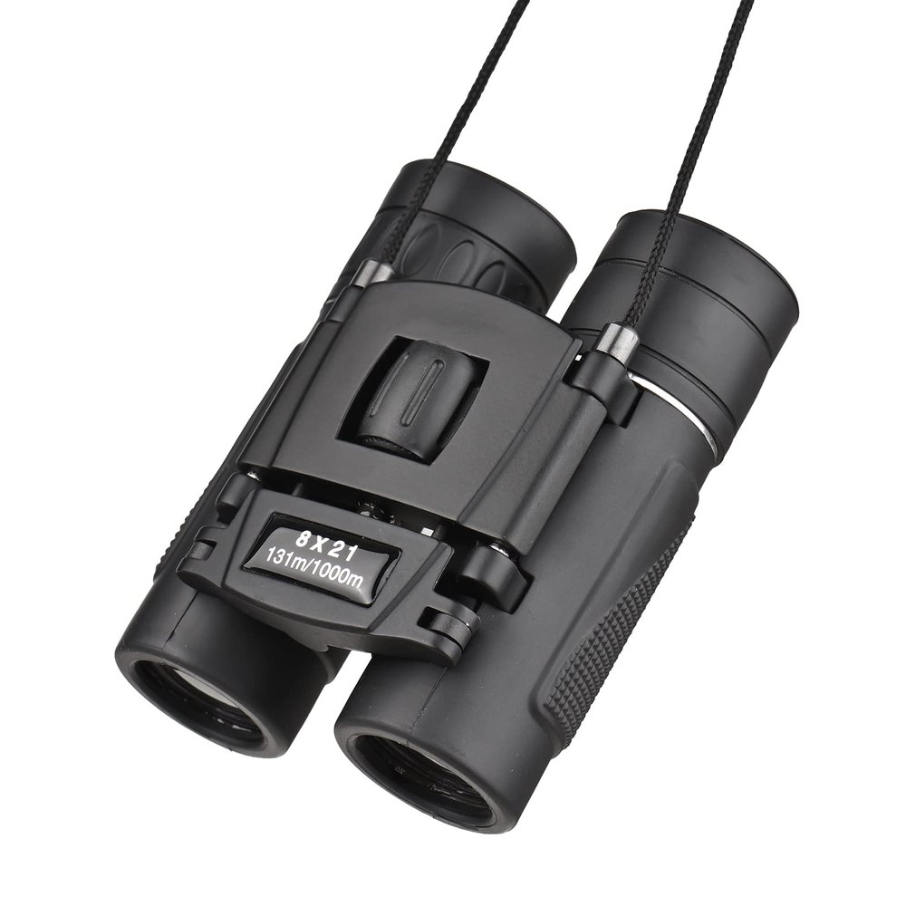 Andoer Lightweight Mini Binoculars Foldable Pocket Binoculars for Adults Kids Bird Opera Watching Sightseeing Hiking Travel Concert Theater